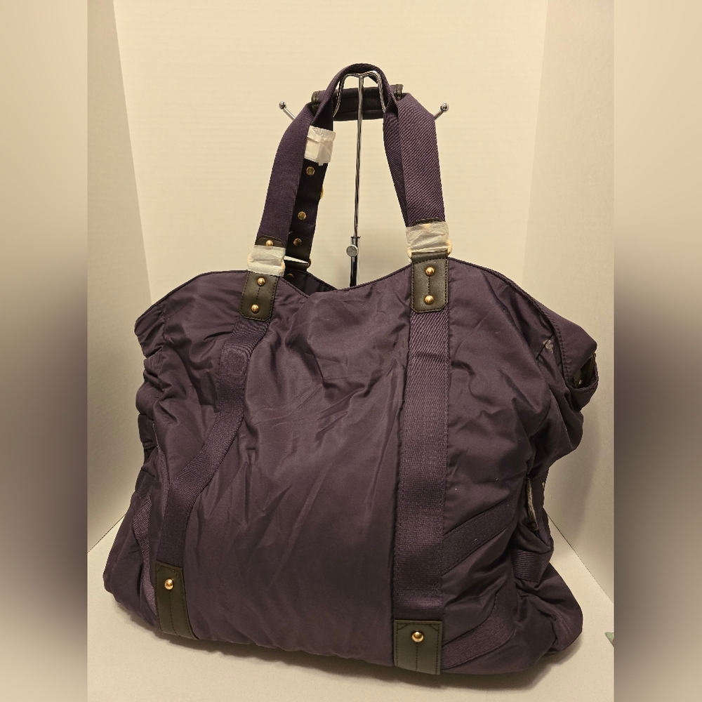 Lesportsac Stella McCartney Cyber Grape Purple Oversized Carryall NWT - Picture 4 of 11